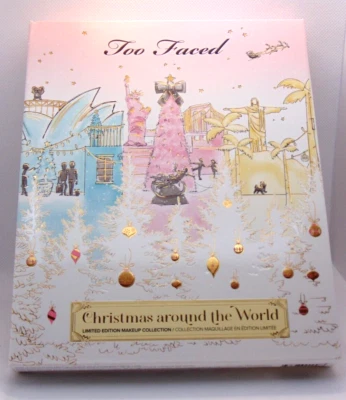 TOO FACED CHRISTMAS AROUND THE WORLD 3 Face & Eye Shadow Palettes   NIB - Image 1 of 4