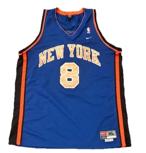 Maglia New York Knicks XL Latrell Sprewell Uomo Nike Vintage Numero Sbiadito Lettera - Foto 1 di 7