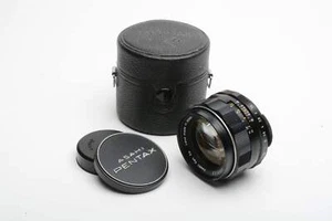Pentax Super-Takumar 50mm f1.4 M42 mount lens, caps, case, Mint- - Picture 1 of 10