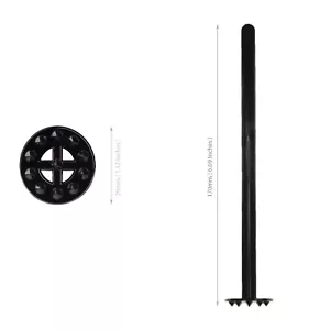 Swizzle Lemon Muddler for Cocktail and Ice Tea Drinks (Pack of 25) Black, 170mm - Picture 1 of 7