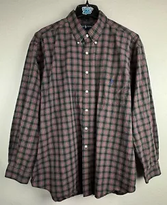 Ralph Lauren Men's XXL 2XL Plaid Blake 100% Cotton Long Sleeve Button Up Shirt - Picture 1 of 7