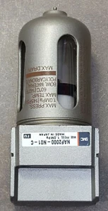 SMC Filter Modular NAF2000-N01-C, max press = 145psi. - Picture 1 of 9