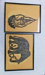 arte enmarcado asiático tailandés recortes - Imagen 1 de 3