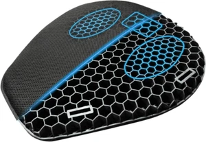 Motorcycle Gel Seat Cushion, 3D Honeycomb Shock-Absorbing, Hollow and Breathable - Picture 1 of 7
