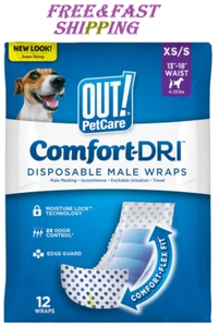 Pet Care Disposable Male Dog Diapers | Absorbent Male Wraps with Leak Proof Fit - Picture 1 of 9