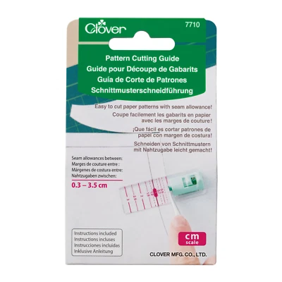 Clover: Pattern Cutting Guide - CL7710 - Sewing - Seams - Stitch - Haberdashery - Image 1 of 3