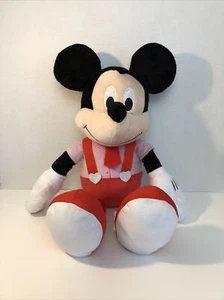 Disney Mickey Mouse Plush Doll Valentine Tie Suspenders 19in - Picture 1 of 10