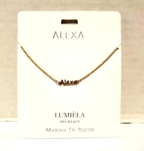 Lumiela Alexa Personalized Necklace Marina De Buchi Nickel Free 15" To 20" - Picture 1 of 4