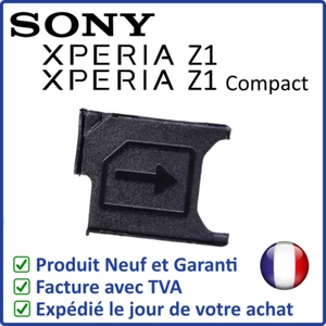 TIROIR PLATEAU DE LA CARTE SIM DU SONY XPERIA Z1 et XPERIA Z1 COMPACT - Imagen 1 de 2