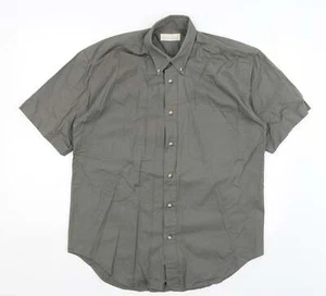 Best Basics Mens Green Cotton blend Size M Collared - Picture 1 of 12