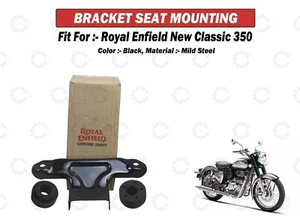Ajuste para Royal Enfield "Nuevo conjunto de soporte de asiento clásico 350 negro" - Imagen 1 de 9