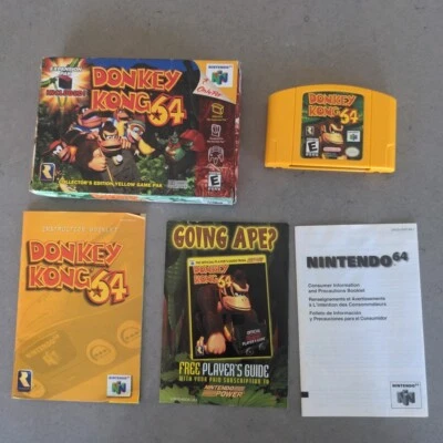 Donkey Kong 64 complete in box CIB (Nintendo 64, 1999) NO EXPANSION PAK - Image 1 of 4