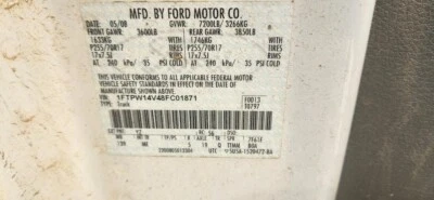 Conjunto de filtro de aire usado se adapta a: camioneta Ford F150 2008 5,4 grado A Foto 1 de 4