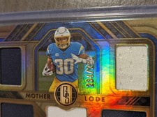 2023 Panini Gold Standard AUSTIN EKELER  MOTHER LODE 5 PATCH /299 🔥