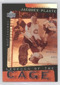 2000-01 Upper Deck Legends Legends of the Cage Jacques Plante #LC8 HOF