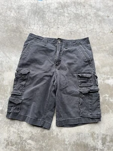 Vintage No Boundaries Black Baggy fit Cargo Shorts 32 - Picture 1 of 4