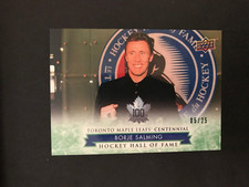 2017 UD Toronto Maple Leaf Centennial #165 BORJE SALMING Emerald (green) /25 HOF