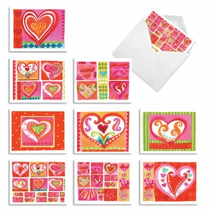 10 Mother's Day Cards Assorted - Art Hearts AM6725MDG-B1x10 - Picture 1 of 6