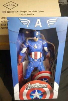 ЧЕХОЛ СВЕЖИЙ!! Фигурка J1212 NECA Marvel Avengers CAPTAIN AMERICA 18 дюймов НОВЫЕ КАТУШКИ ИГРУШКИ - Изображение 1 из 4