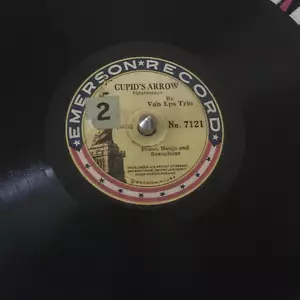 Van Eps Trio Cupid's Arrow Hawaiian Hula Medley Helena & Palskiko 78rpm 7" Emers - Picture 1 of 4