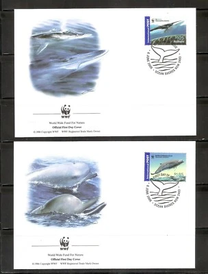 Australia SC # 2534-2537 Whales FDC. World Wide Fund Covers - Image 1 of 2