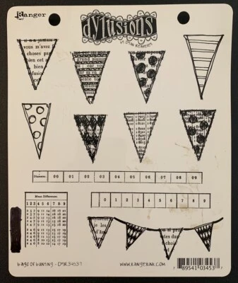 Sello adhesivo Ranger Dylusions Dyan Reaveley DYR34537 bolsas de banderín Foto 1 de 2