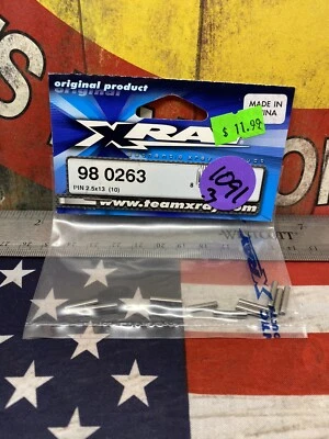 XRAY 98-0263 Pin: 2.5 x 13 x 10pc. ~NEW~ USA SHIPPED - Image 1 of 3