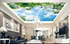 3D White Petals Sky 89 Wall Paper Wall Print Decal Wall Deco AJ WALLPAPER Summer - Picture 1 of 6