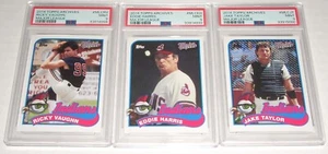 2014 Topps Archives 1989 Major League Movie Vaughn Harris Taylor PSA Mint 9 Lot - Bild 1 von 2