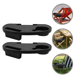 2pcs Chair Cup Holder Clip on Side Recliner Table Lounge Chair Cup Holder Tray - Picture 1 of 12