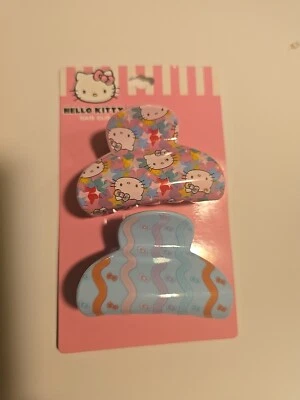 🔥Hello Kitty Pinzas para el cabello 2 unidades BNWT🔥Accesorio para el cabello de maquillaje Foto 1 de 2