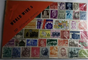 ◇MintSF◇ anni '70 e precedenti, confezione da 50 francobolli usati, in tutto il mondo 5 - Foto 1 di 1