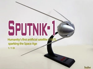 1/12 Agenzia Spaziale Russa Sputnik-1 Satellite R7 Razzo Finito Modello Statico - Foto 1 di 12