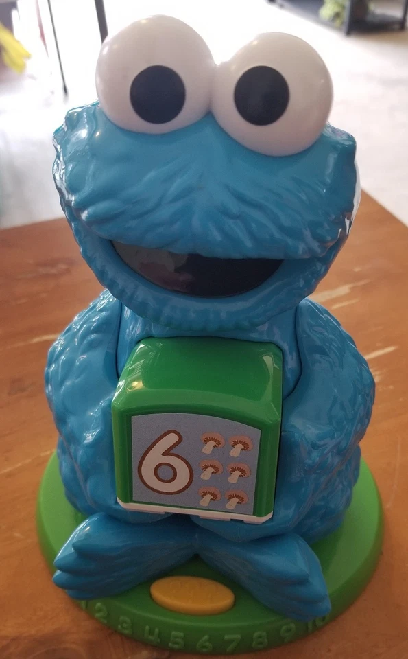 Sesame Street Cookie Monster Find & Learn Número Bloque con 1 Bloque Probado Funciona Foto 1 de 4