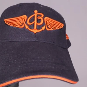 Breitling Since 1884 Hat Cap Blue Orange Embroidery Logo Adjustable - Picture 1 of 9