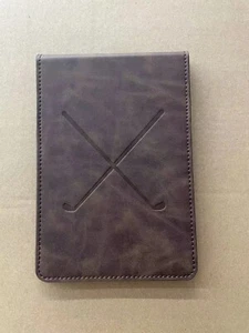 Golf Scorecard Holder Leather Personalize - Picture 1 of 5