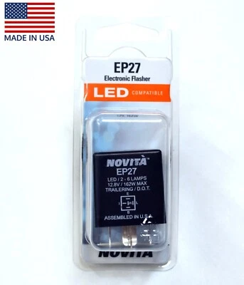 Novita EP27 5-Pin Electronic Turn Signal Flasher Relay Hazard LED Light Bulb USA - Image 1 of 4