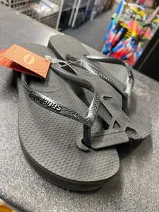Havaianas Slim Platform Black - UK Size 1/2 BRA 33/34 - Picture 1 of 5
