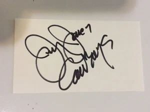 Jerry Jones Autographed Index Card - Picture 1 of 1