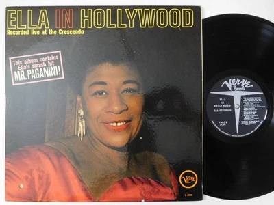 ELLA FITZGERALD Ella In Hollywood VERVE MONO LP nice! jazz vocal vinyl record - Image 1 of 4