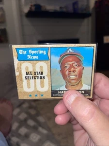 1968 Topps - Sporting News All-Stars Hank Aaron #370 (sehr guter Zustand) kostenloser Versand - Bild 1 von 9