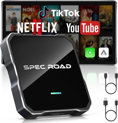 2025 NEW Wireless Carplay Adapter Android/IOS 2in1 Smart Mini Box WIFI BT Auto - Image 1 of 4