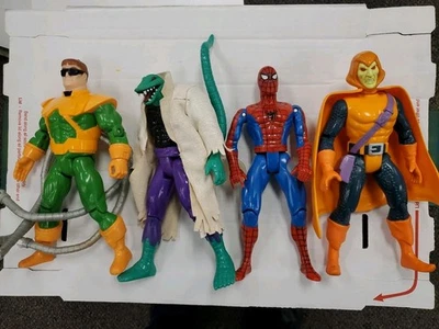 Vtg Action Figure 10" Spider-Man Animated Series Toy Biz 90s Marvel Lot - Image 1 of 4