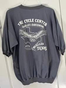 VTG 90s Harley Davidson 2 Button Pullover XXL Mexico Texas Dealer 1996 Mens - Picture 1 of 13