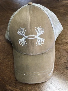 Under Armour Hat Cap Snap Back Trucker Mens One Size Mesh Embroidered UA Hunt - Picture 1 of 7