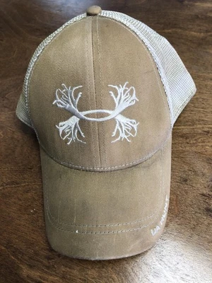 Under Armour Hat Cap Snap Back Trucker Mens One Size Mesh Embroidered UA Hunt - Image 1 of 4