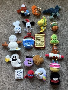 Bark Box Dog Toys Holiday Lot Plush Crinkle Squeaker Retired Sets Lot Of 20 Toys - Picture 1 of 13