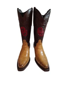 NEU Vaccari Oklahoma OU Cowboystiefel W-8.5 M-7 - Bild 1 von 9