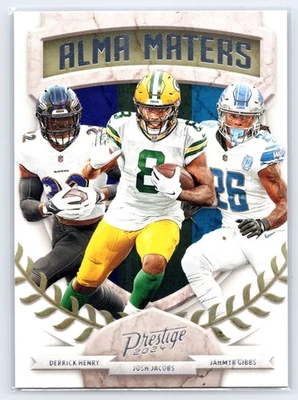 2024 Panini Prestige Derrick Henry Josh Jacobs Jahmyr Gibbs Alma Maters 15 - Image 1 of 2