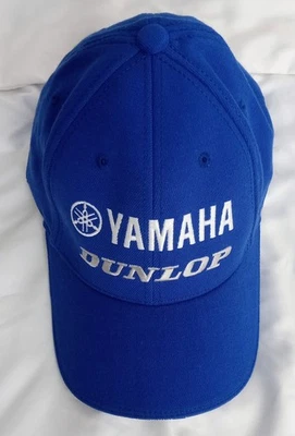 Yamaha Dunlop Racing Hat One Size Stretch Fit Blue Embroidered Logo Cap NWOT - Image 1 of 4